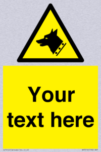 Custom Warning: Guard dog